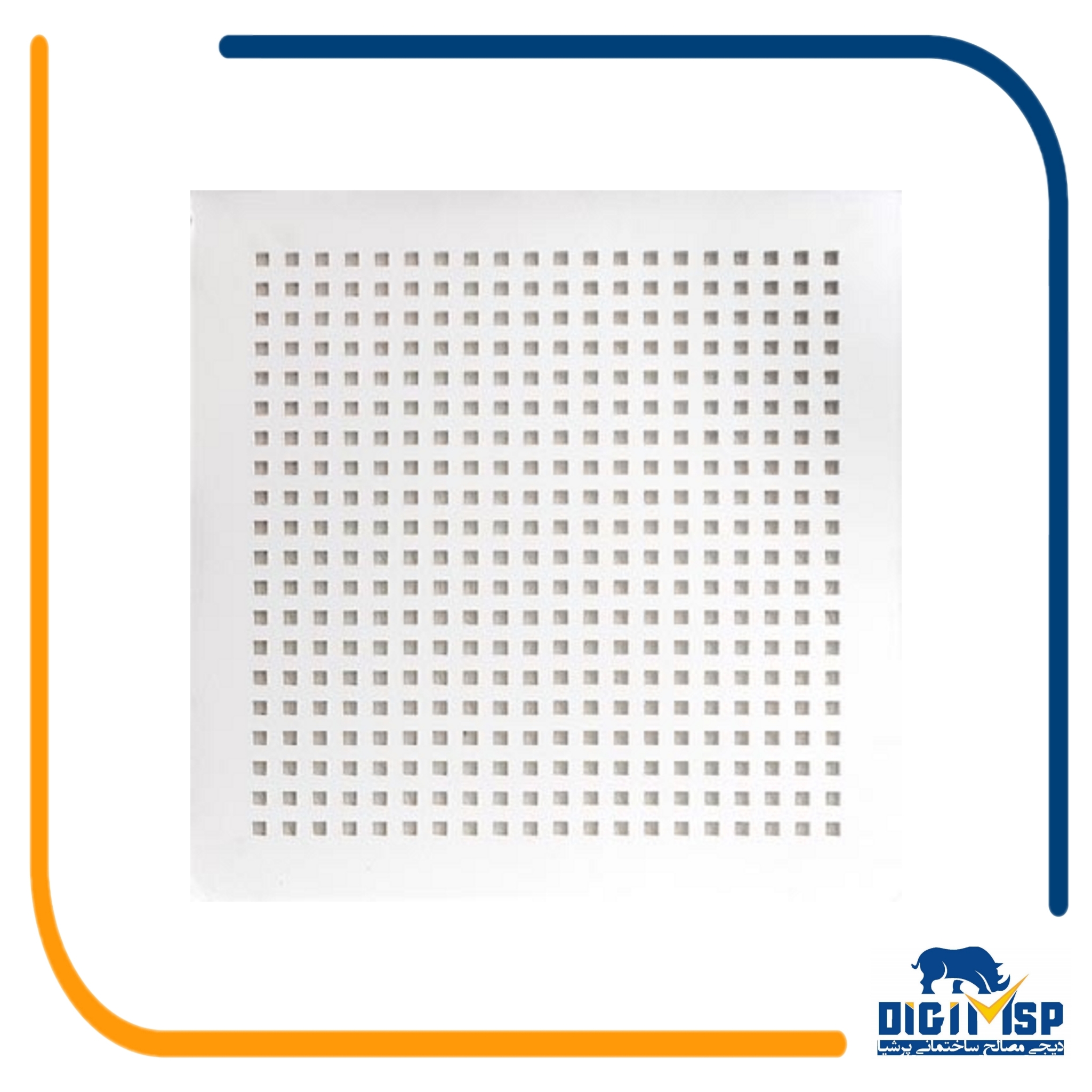 تایل 9.5mm آکوستیک 25-12 پانچ مربع روکش pvc