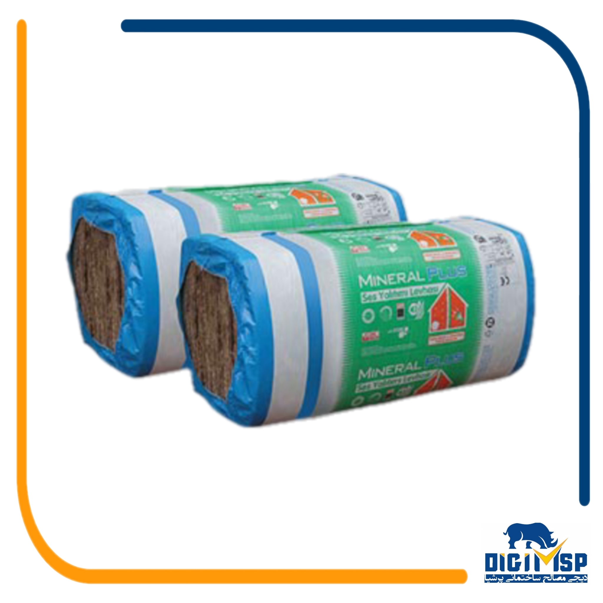  عایق پشم معدنی (پشم سنگ ) با ضخامت 1200*600*50 